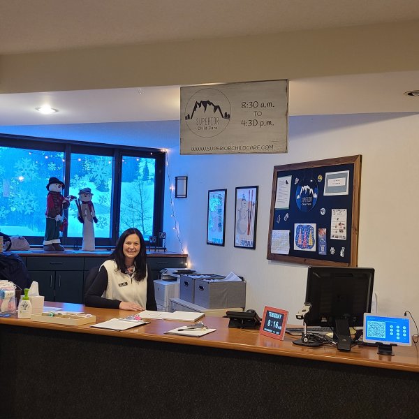 Ilse at Front Desk